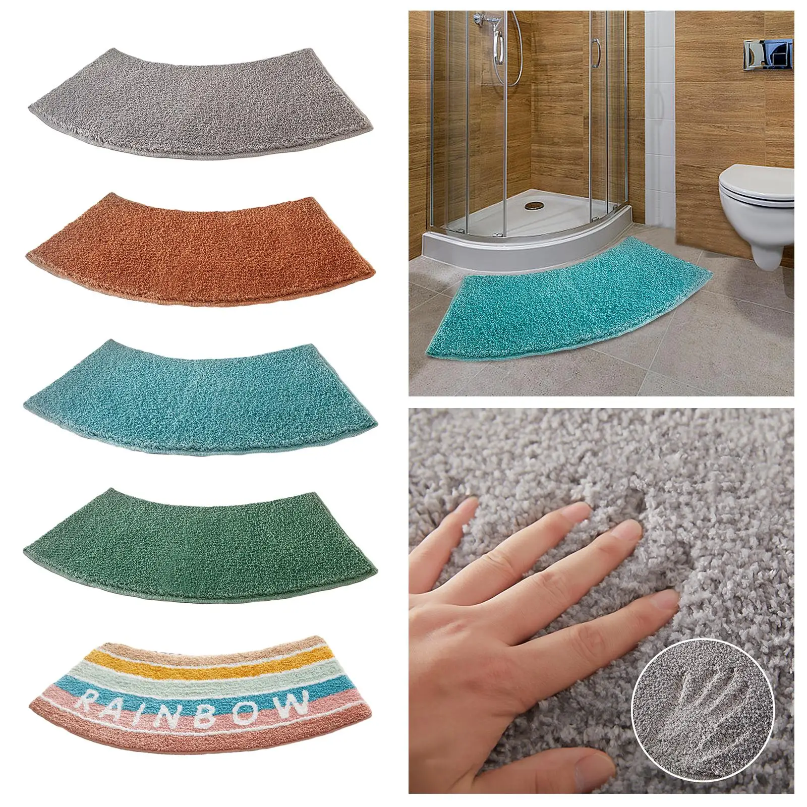 Tapete de Chuveiro Curvo, Tape - Bamboo Bath Mat avaliação e preço