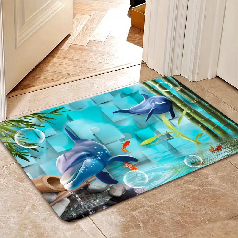 1 tapete de porta com estampa  - Bamboo Bath Mat avaliação e preço