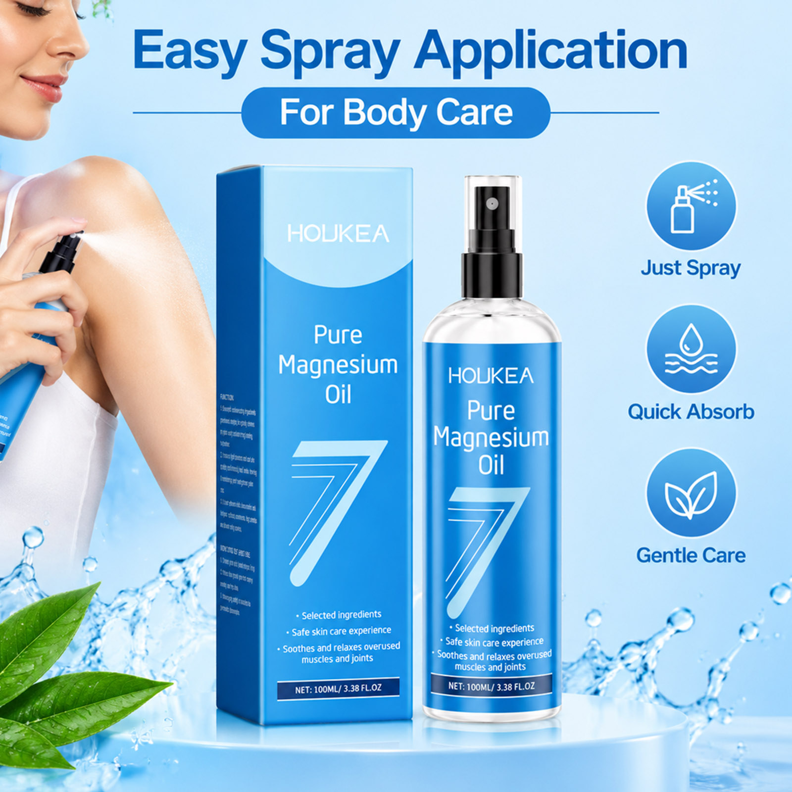 Óleo de Magnésio Puro em Spray - Bath Salts Magnesium avaliação e preço